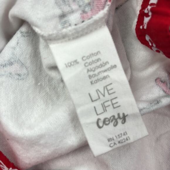 NEW PJ Salvage S 100% Cotton Ivory Happy Howlidays Allover‎ Bulldog Dog Print - Picture 5 of 12